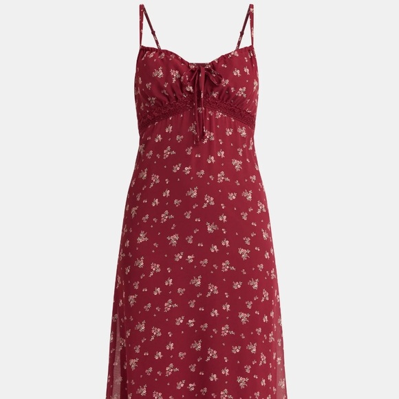 No Boundaries Women’s Maxi Dress with Lace Trim - Picture 1 of 4